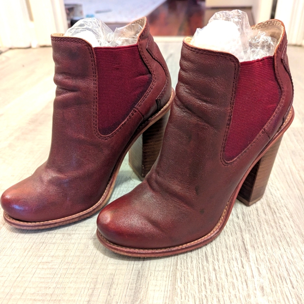 Burgundy Booties